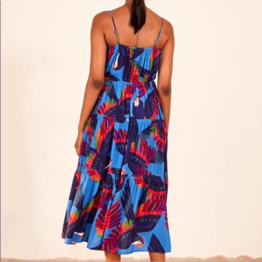 FARM Rio Rainbow Macaws Midi Dress - Picture 5 of 8